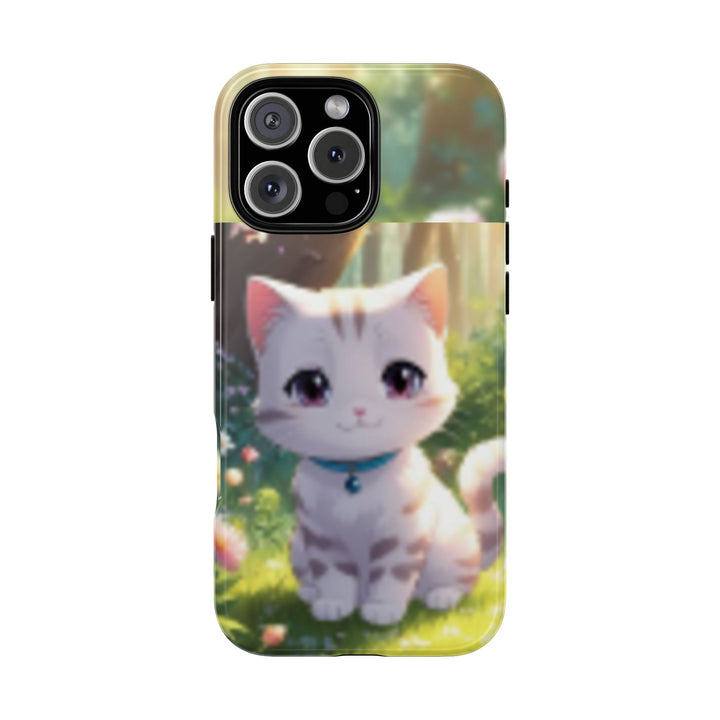 Cute Ai Cat Phone Case - Tough Protection with Floral Design for Cat Lovers