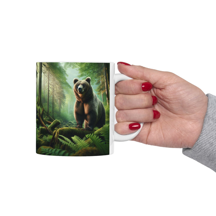 Bear Forest Ceramic Mug - Nature Lover's Drinkware