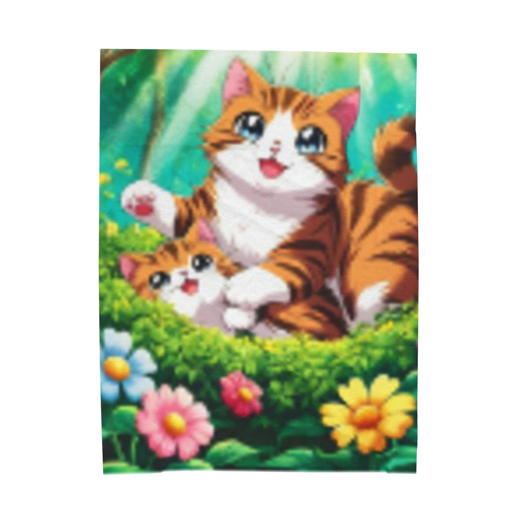 Plush Blanket - AI Cat Design