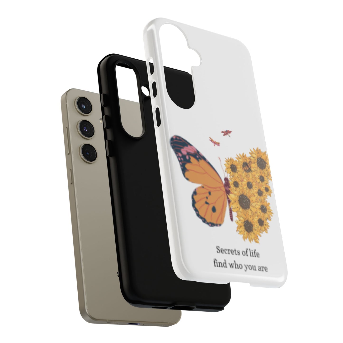 Butterfly & Sunflower Phone Case - "Secrets of Life" Design