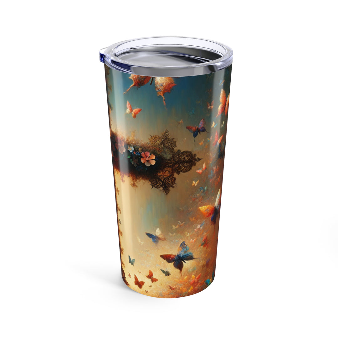 Floral Butterfly Tumbler 20oz - Perfect for Gifts, Travel, Home, and Celebrations