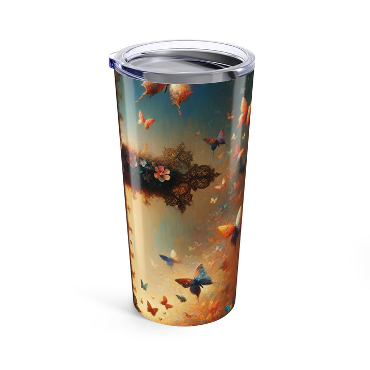 Floral Butterfly Tumbler 20oz - Perfect for Gifts, Travel, Home, and Celebrations