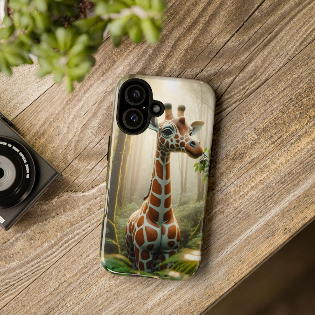 Giraffe Tough Phone Case - Cute Animal Design for Nature Lovers