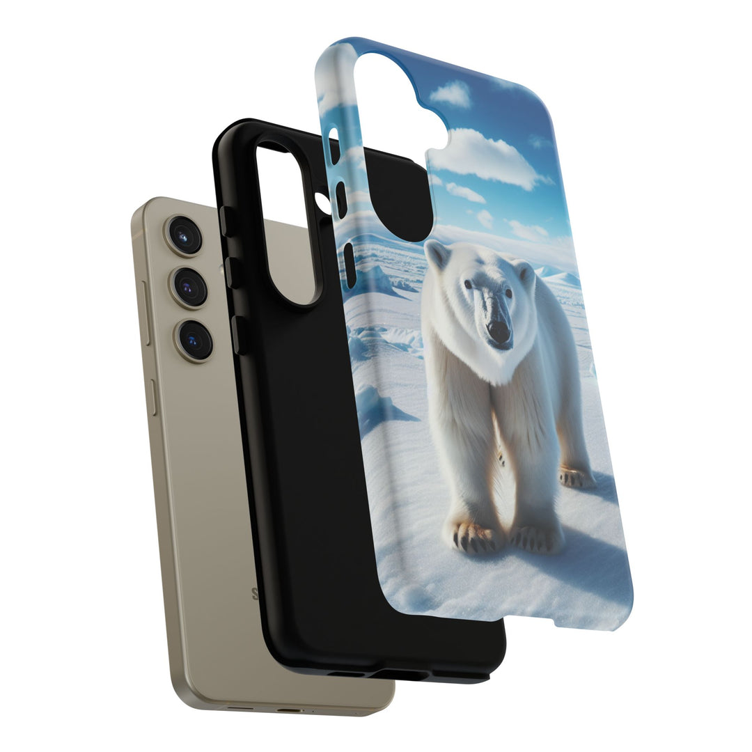 Polar Bear Tough Phone Case - Durable Protector with Arctic Design