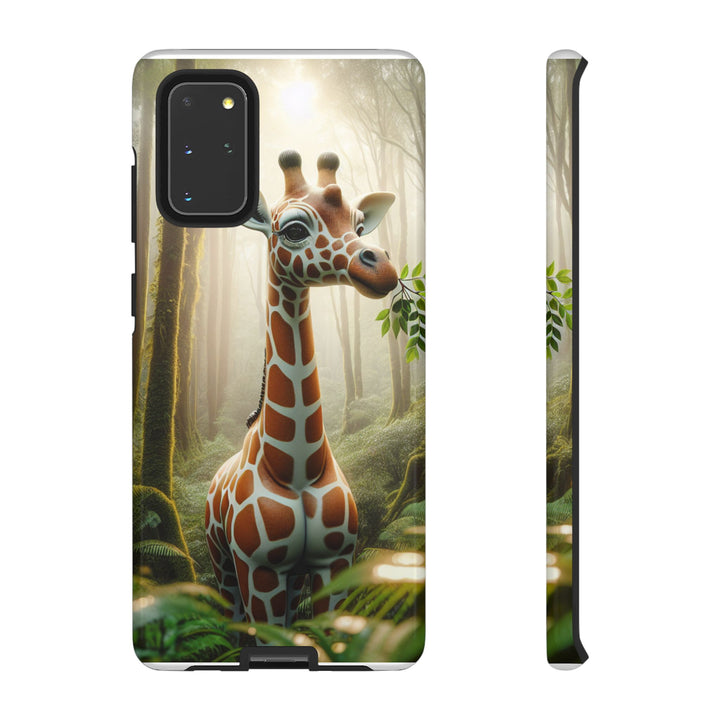 Giraffe Tough Phone Case - Cute Animal Design for Nature Lovers