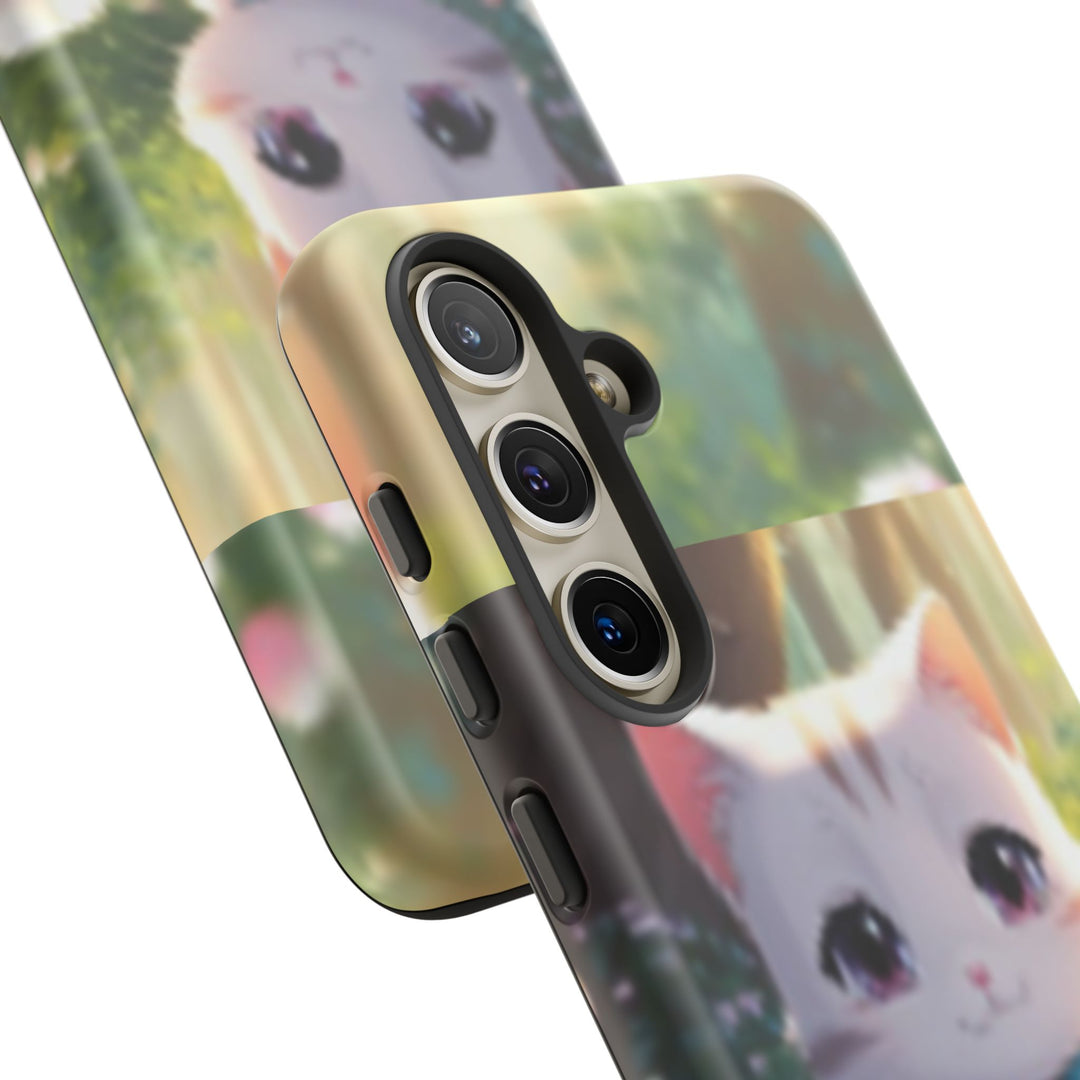 Cute Ai Cat Phone Case - Tough Protection with Floral Design for Cat Lovers