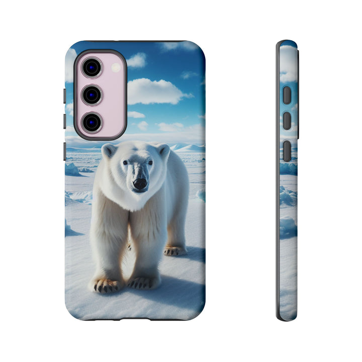 Polar Bear Tough Phone Case - Durable Protector with Arctic Design