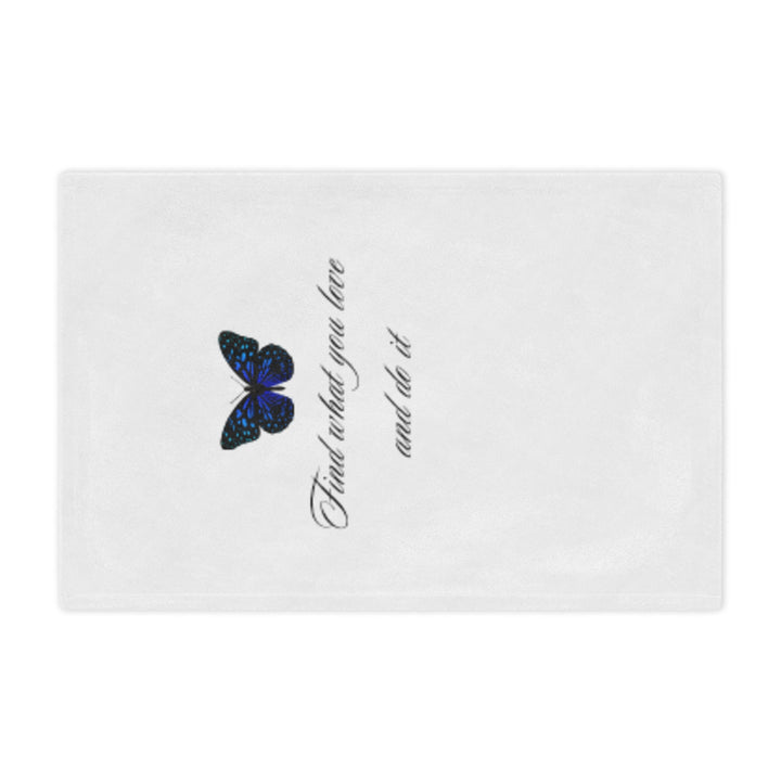 Inspirational Minky Blanket - Find What You Love butterfly, Cozy Throw for Home