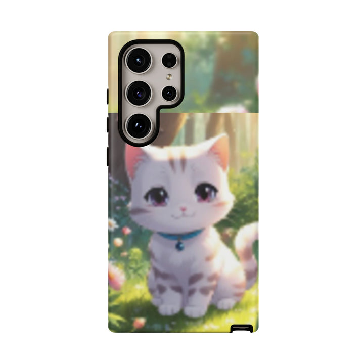 Cute Ai Cat Phone Case - Tough Protection with Floral Design for Cat Lovers