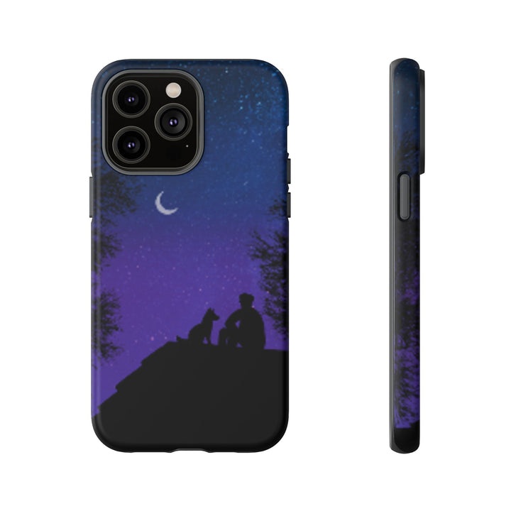 Starry Night Phone Case for Dog Lovers