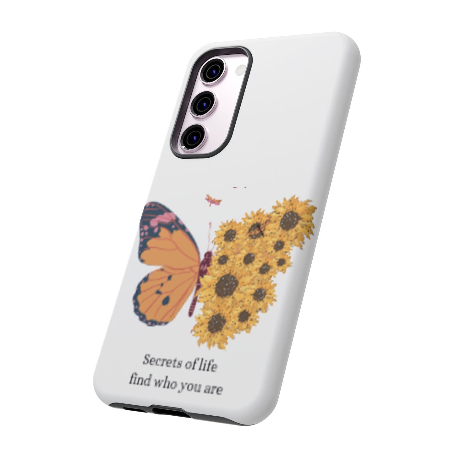 Butterfly & Sunflower Phone Case - "Secrets of Life" Design