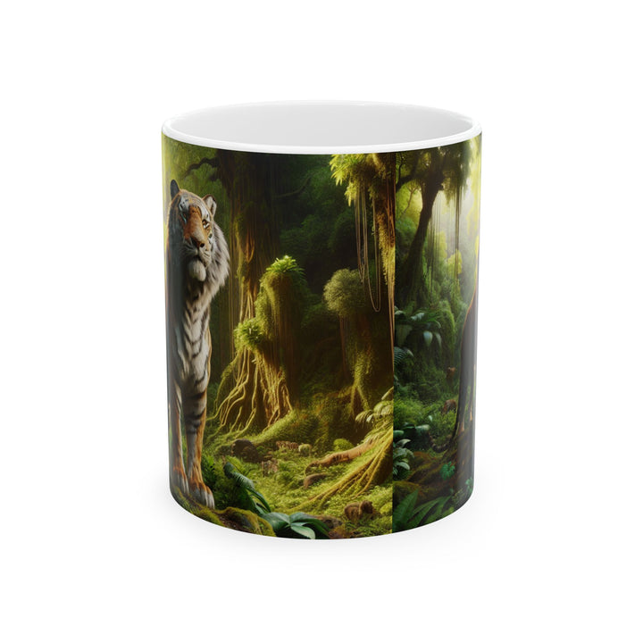 Jungle Tiger Ceramic Mug - 11oz & 15oz Nature Inspired Coffee Cup