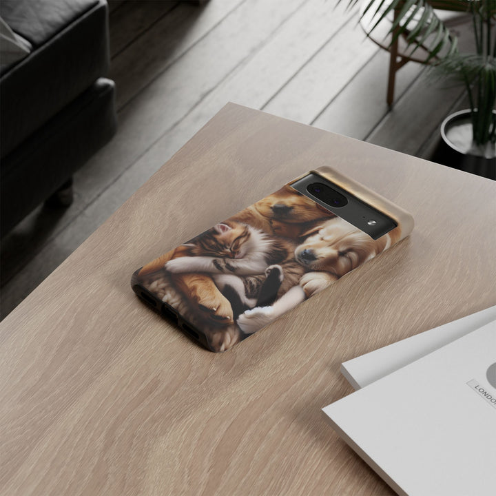 Cute Pets Phone Case - Adorable Dog and Cat Design for Animal Lovers