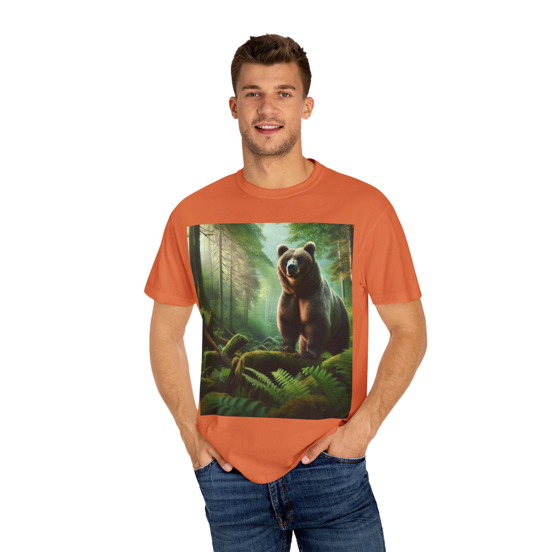 Nature-Inspired Unisex Bear Graphic Tee - Ideal for Outdoor Enthusiasts