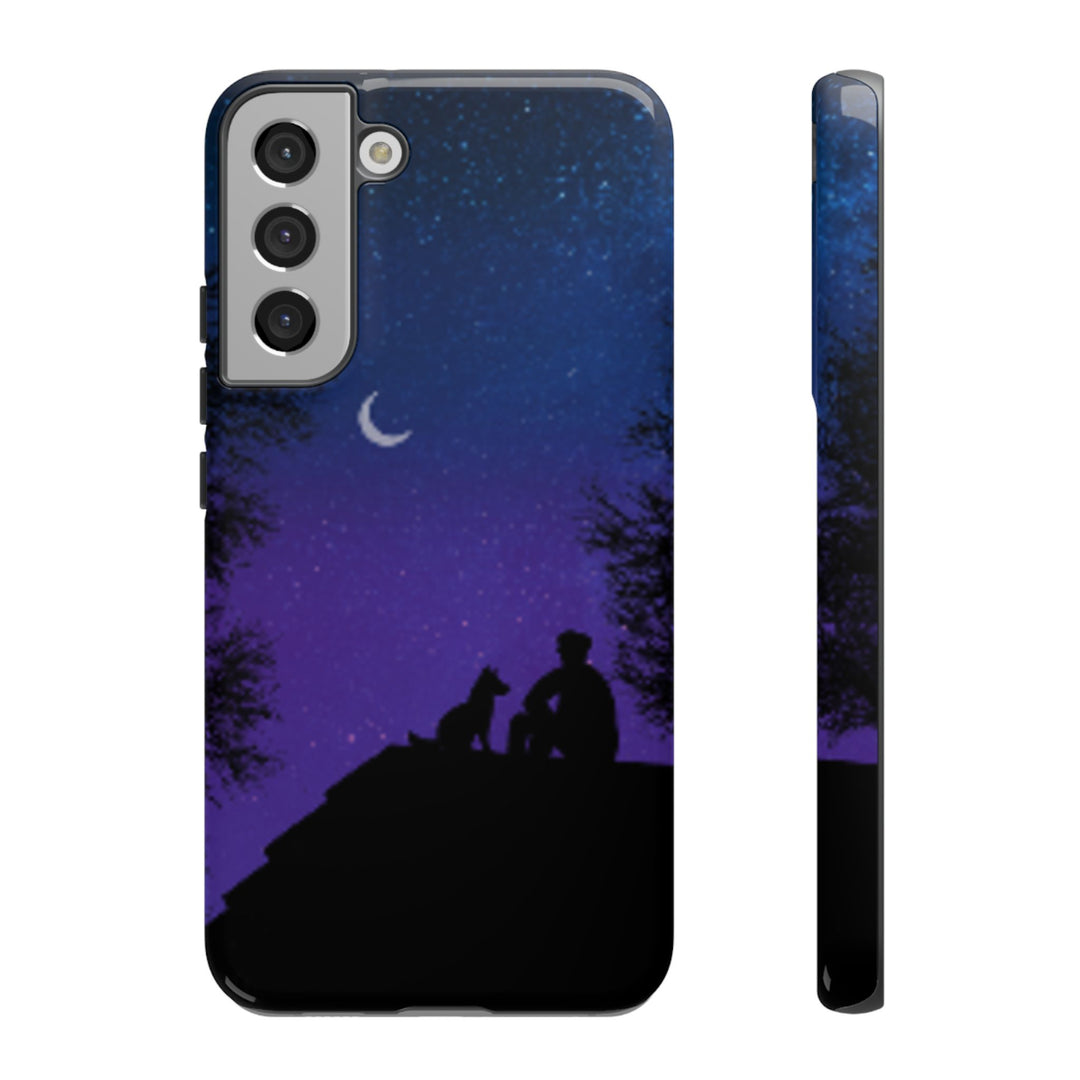 Starry Night Phone Case for Dog Lovers