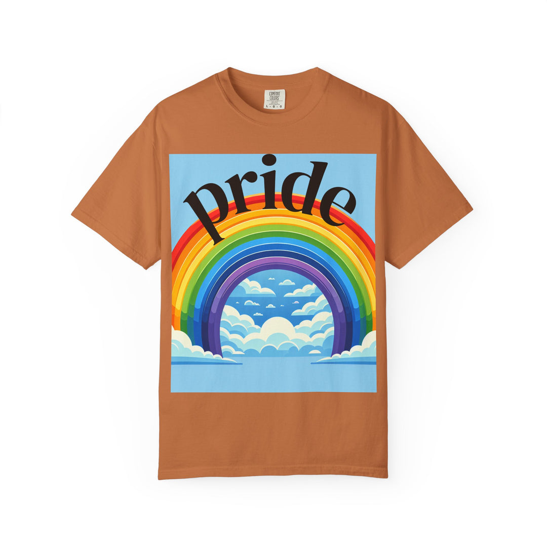 Pride Rainbow T-Shirt | Unisex Garment-Dyed Tee | LGBTQ+ Style, Casual Wear, Gift for Pride Month, Summer Fashion