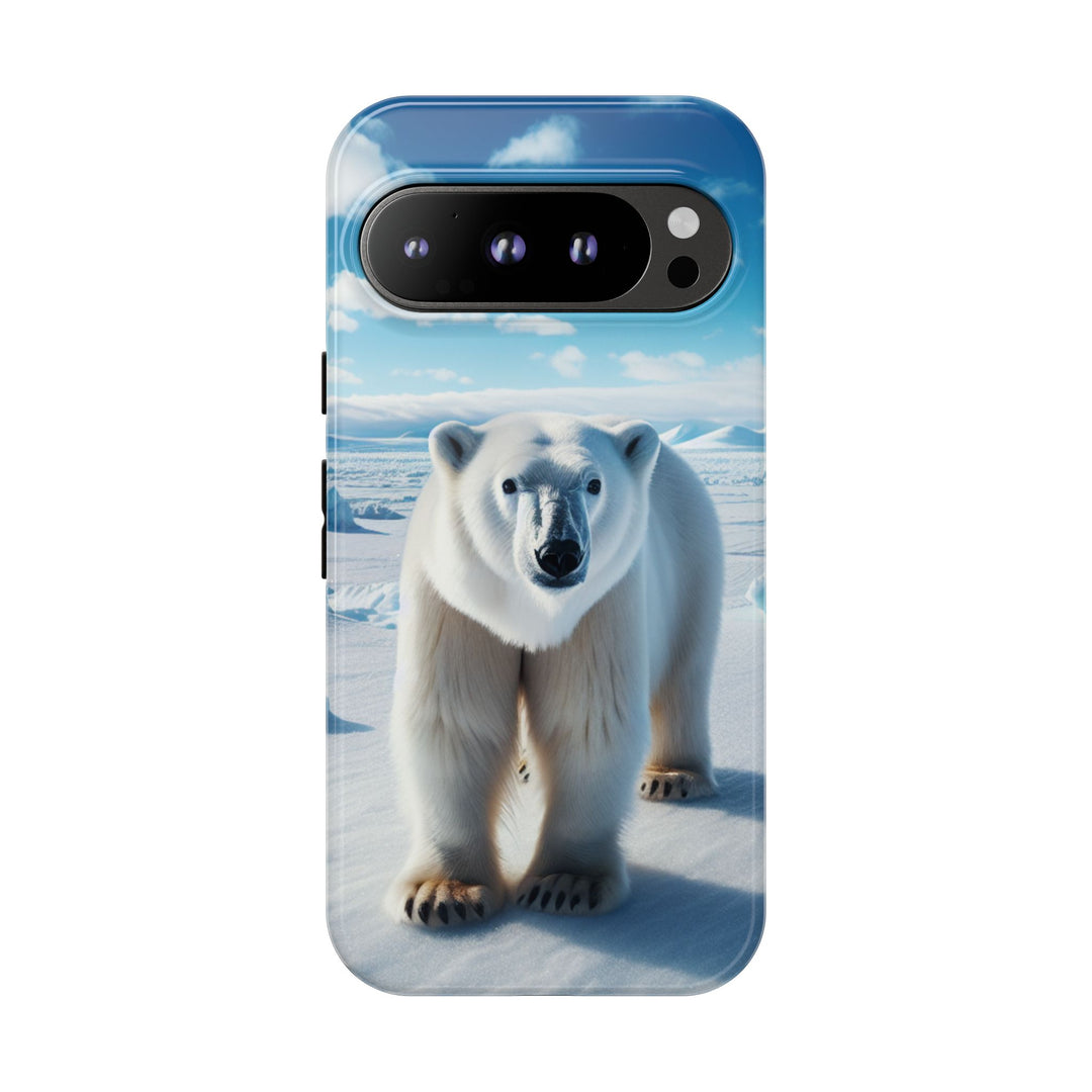 Polar Bear Tough Phone Case - Durable Protector with Arctic Design