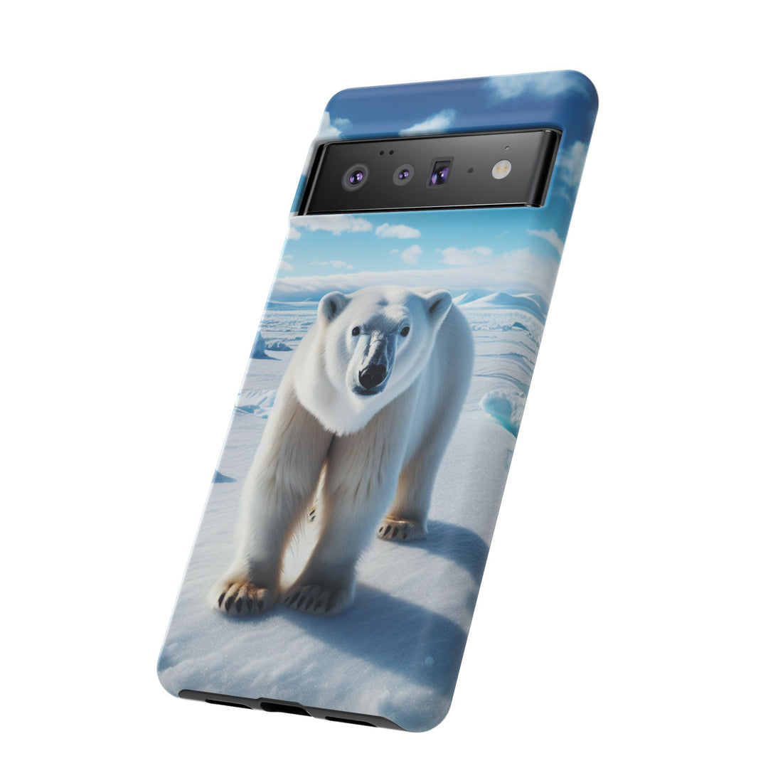 Polar Bear Tough Phone Case - Durable Protector with Arctic Design
