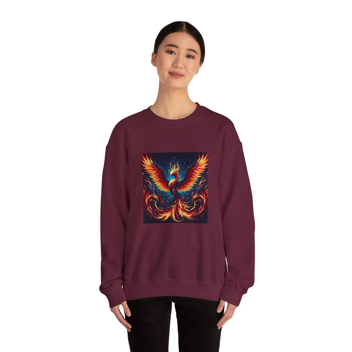 Fiery Phoenix Sweatshirt - Cozy Unisex Crewneck, Gift for Art Lovers