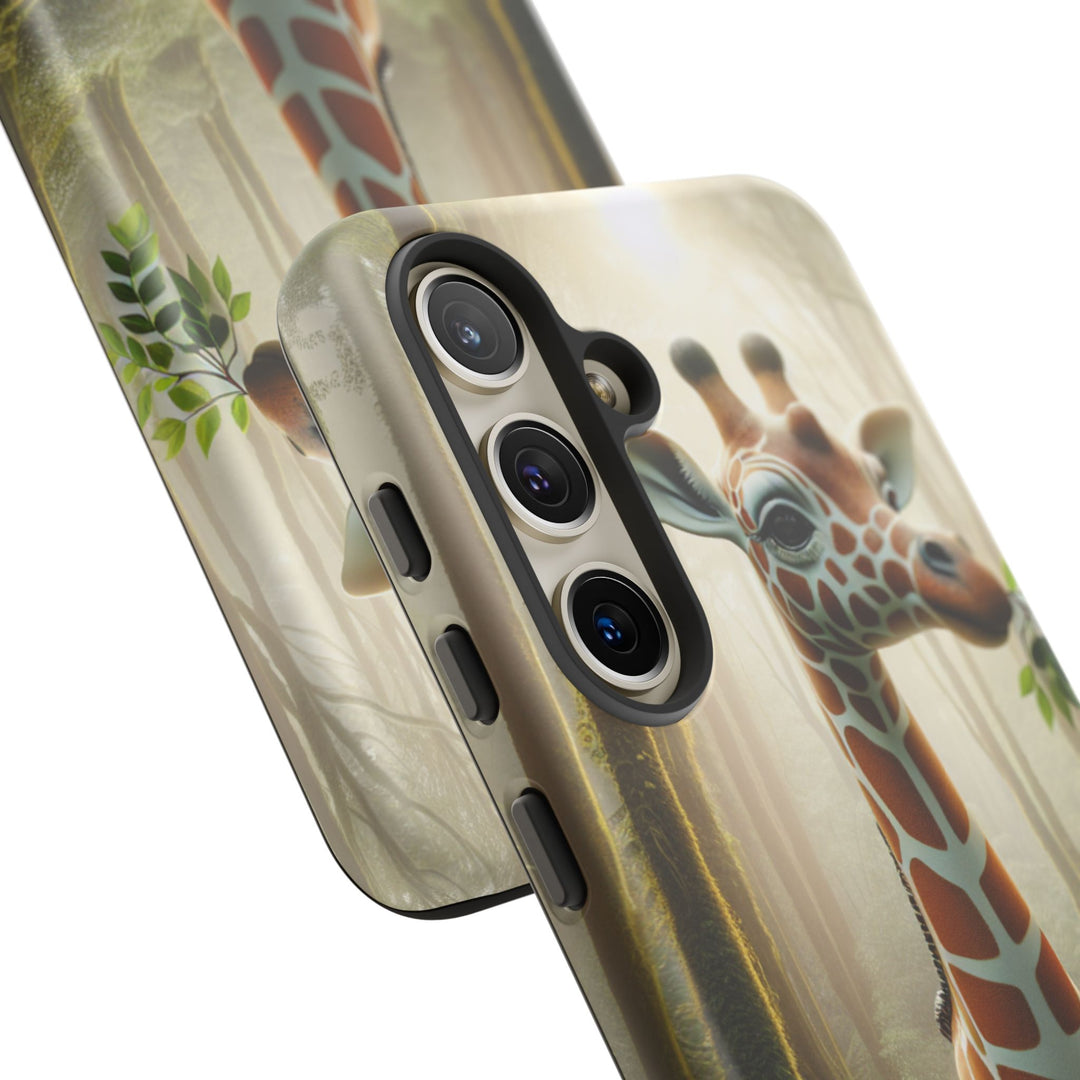 Giraffe Tough Phone Case - Cute Animal Design for Nature Lovers