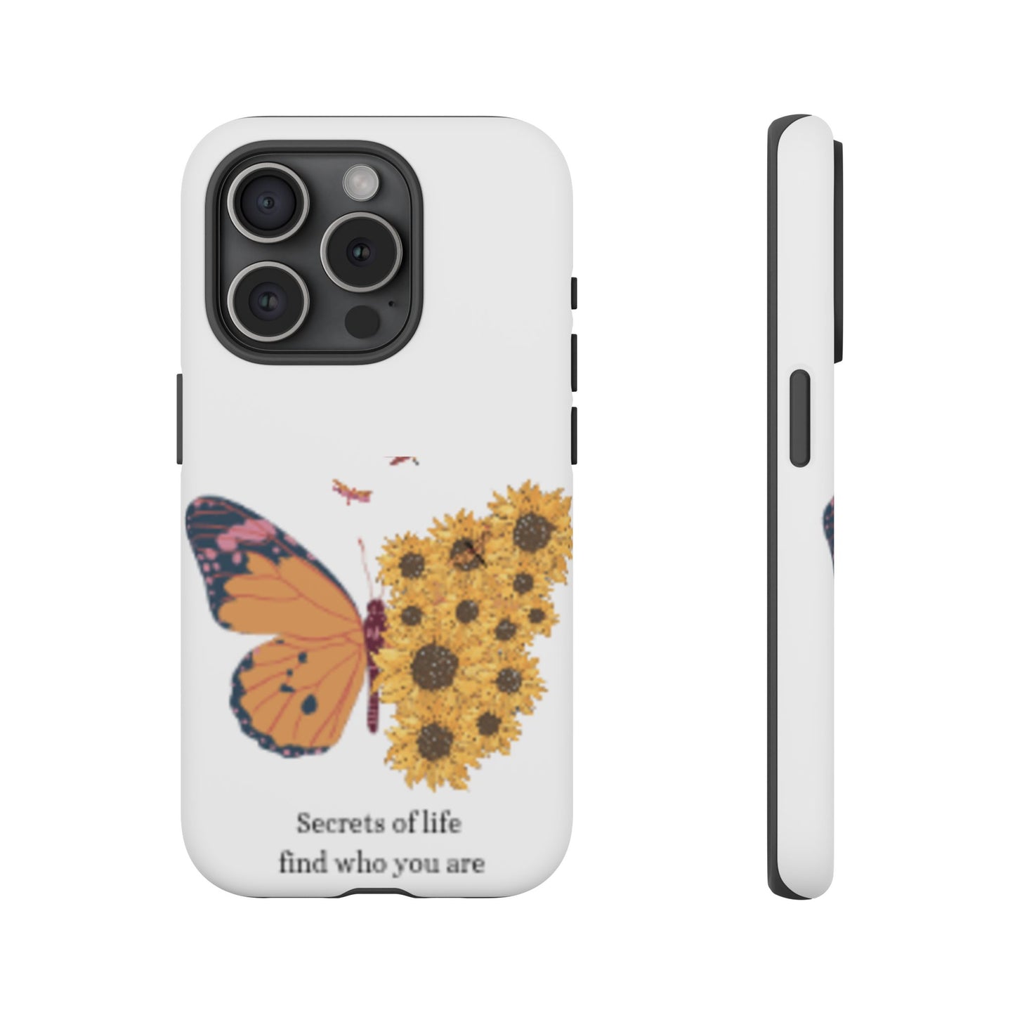 Butterfly & Sunflower Phone Case - "Secrets of Life" Design
