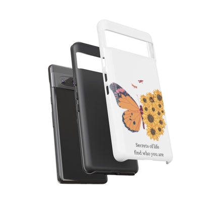 Butterfly & Sunflower Phone Case - "Secrets of Life" Design