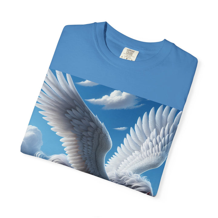Mythical Pegasus Unisex Garment-Dyed T-shirt | Dreamy Fantasy Art Tee