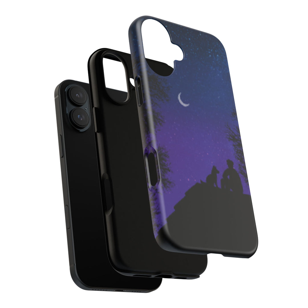 Starry Night Phone Case for Dog Lovers
