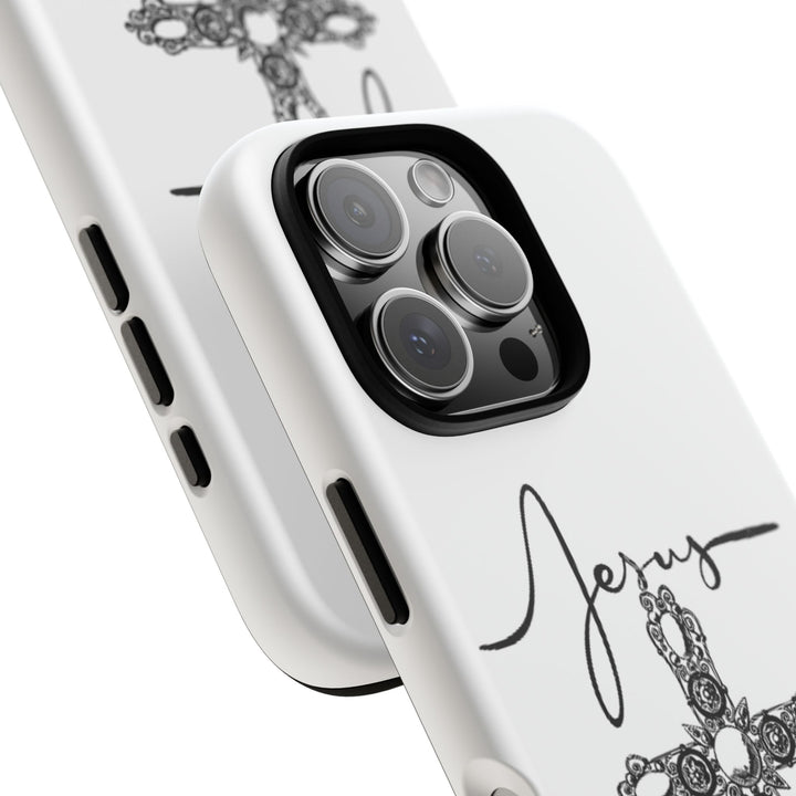 Stylish Tough Case with Jesus Design - Faith-Inspired Phone Cover, Christian Gift, Custom Phone Accessory, Unique Cell Phone Case