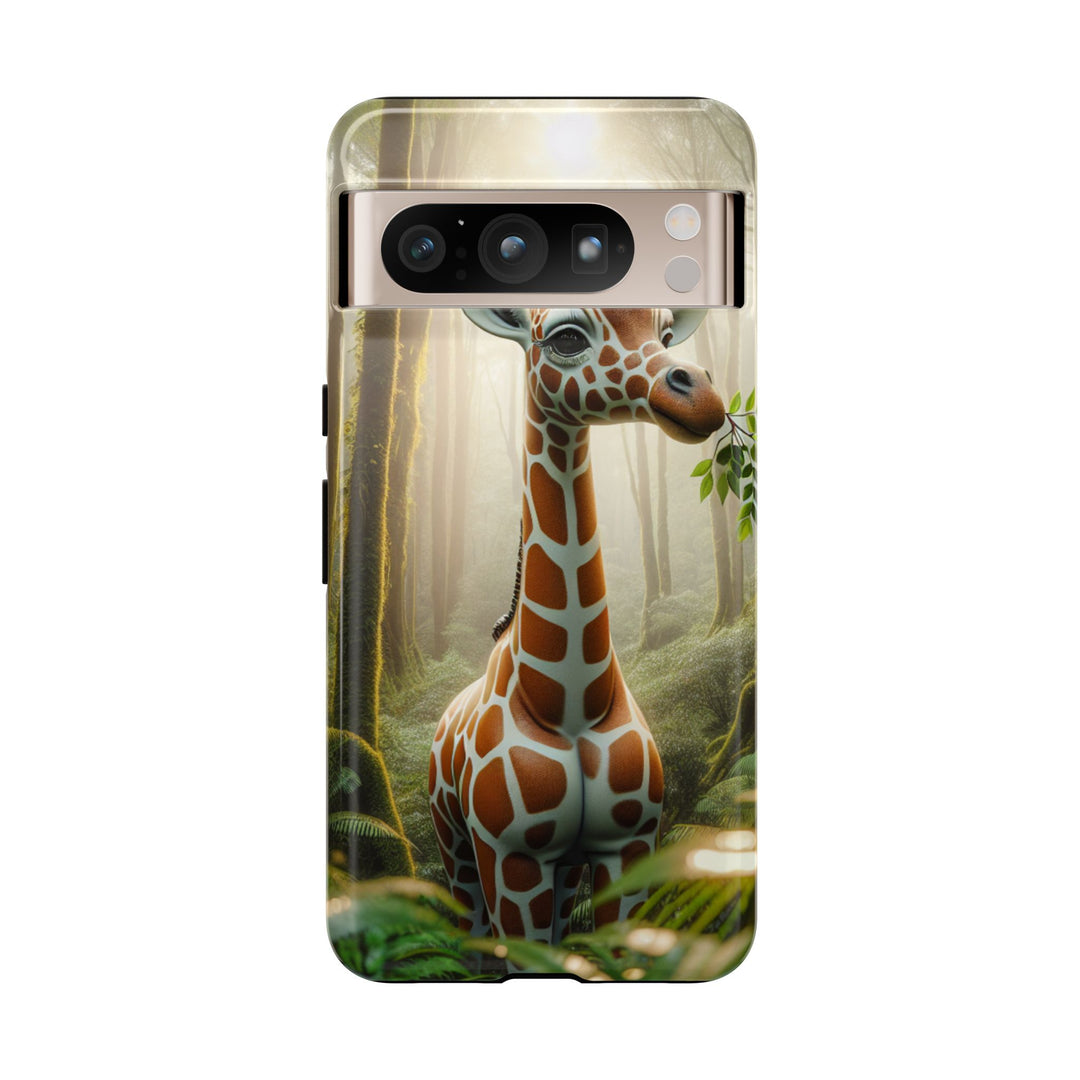 Giraffe Tough Phone Case - Cute Animal Design for Nature Lovers