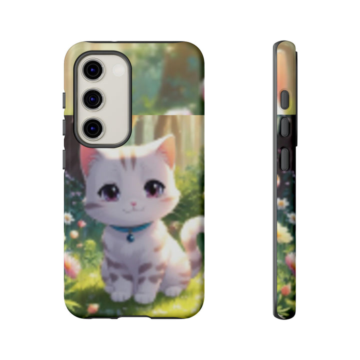 Cute Ai Cat Phone Case - Tough Protection with Floral Design for Cat Lovers