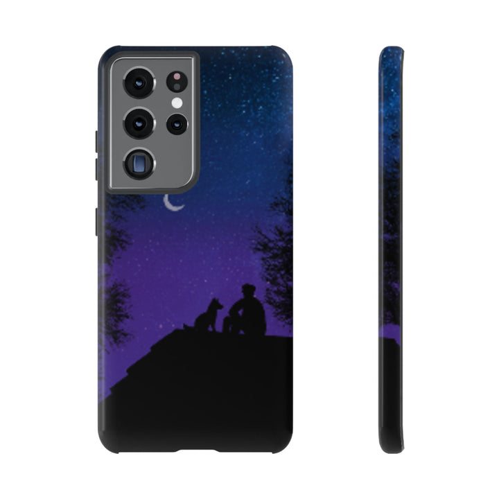 Starry Night Phone Case for Dog Lovers
