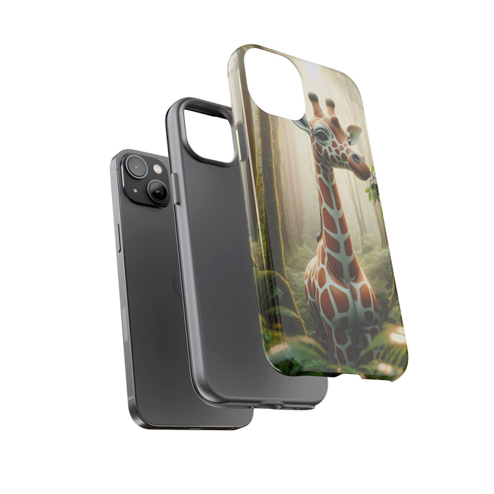 Giraffe Tough Phone Case - Cute Animal Design for Nature Lovers