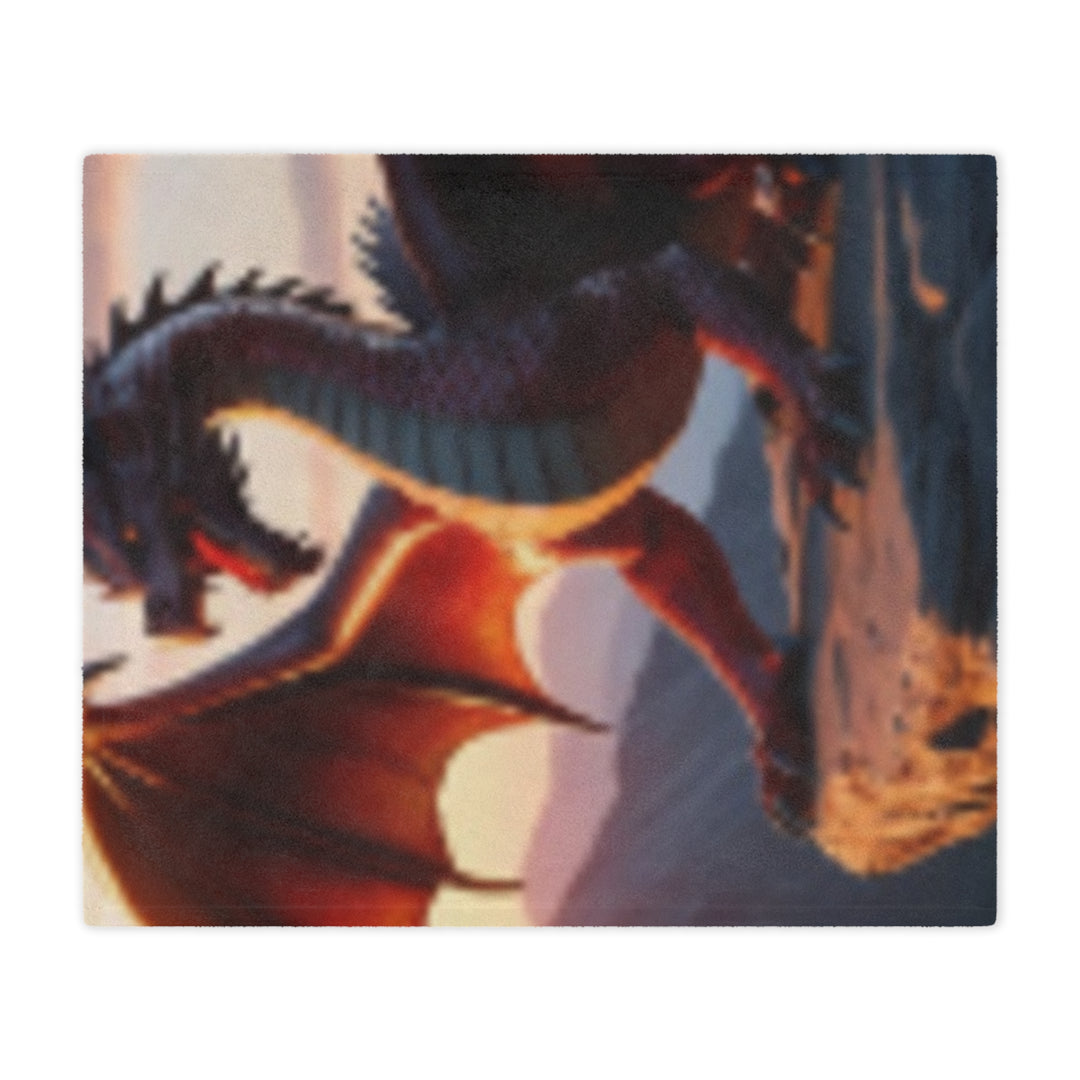 Cozy Dragon Minky Blanket - Fantasy Blanket for Kids and Adults, Perfect for Home Decor and Gift