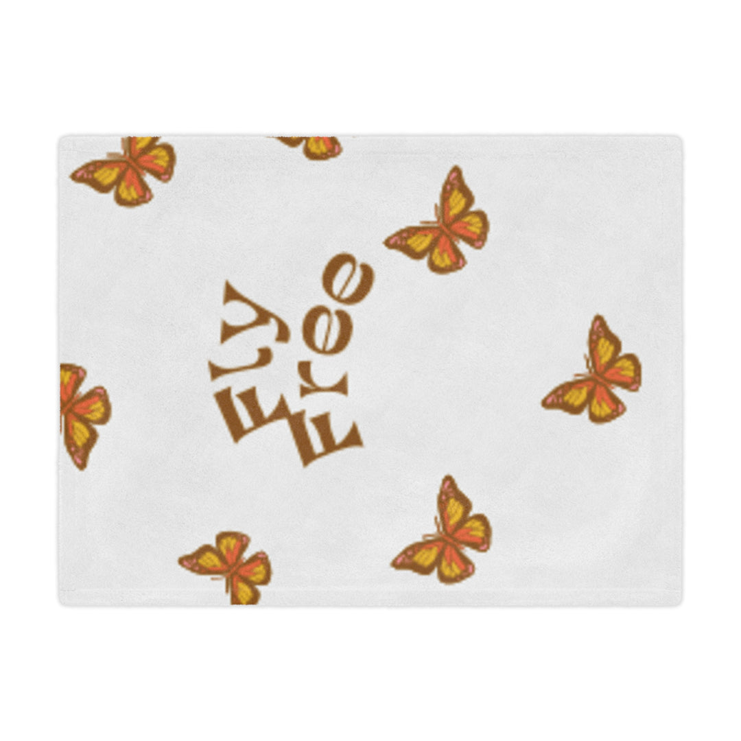 Fly Free Minky Blanket with Butterfly Design - Cozy Throw for Home Decor