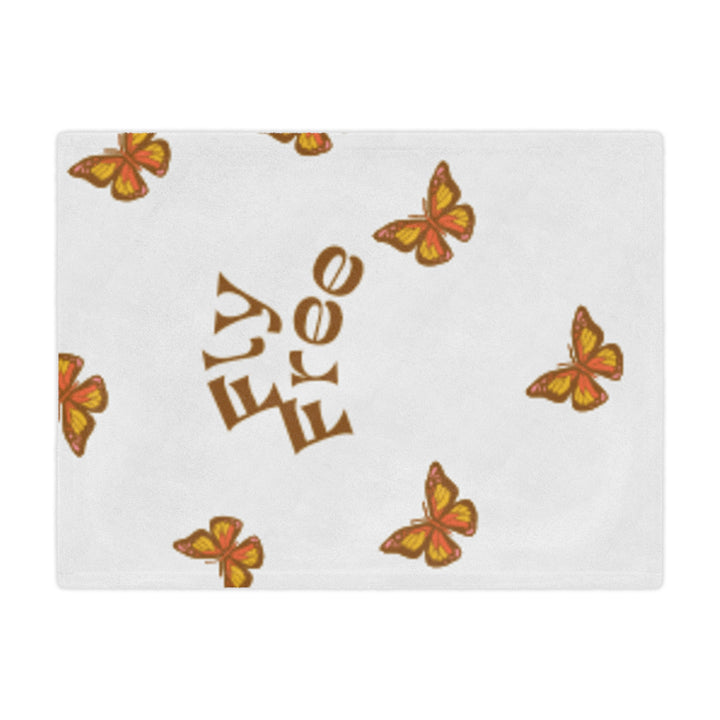 Fly Free Minky Blanket with Butterfly Design - Cozy Throw for Home Decor