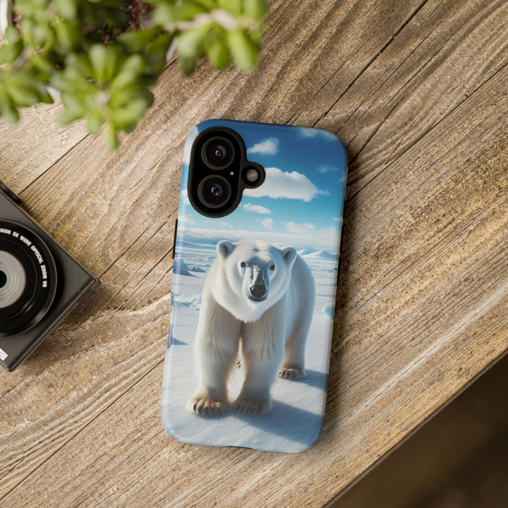 Polar Bear Tough Phone Case - Durable Protector with Arctic Design