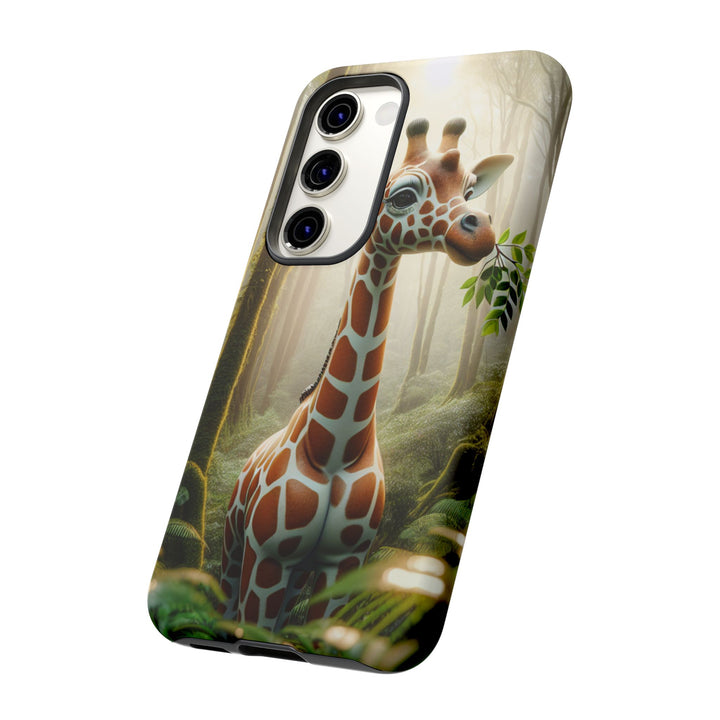 Giraffe Tough Phone Case - Cute Animal Design for Nature Lovers