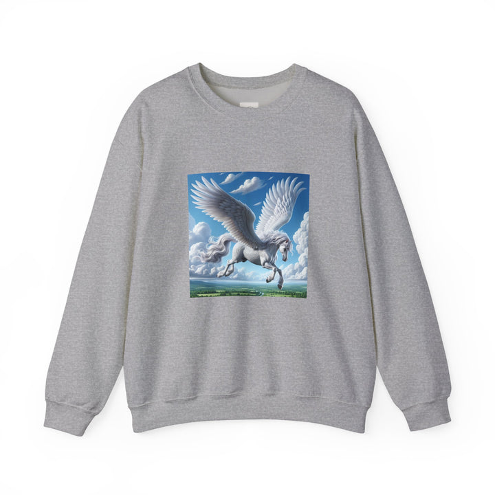 Mythical Pegasus Crewneck Sweatshirt, Cozy Unicorn Gift, Fantasy Apparel, Perfect for Fall, Unique Unisex Sweatshirt
