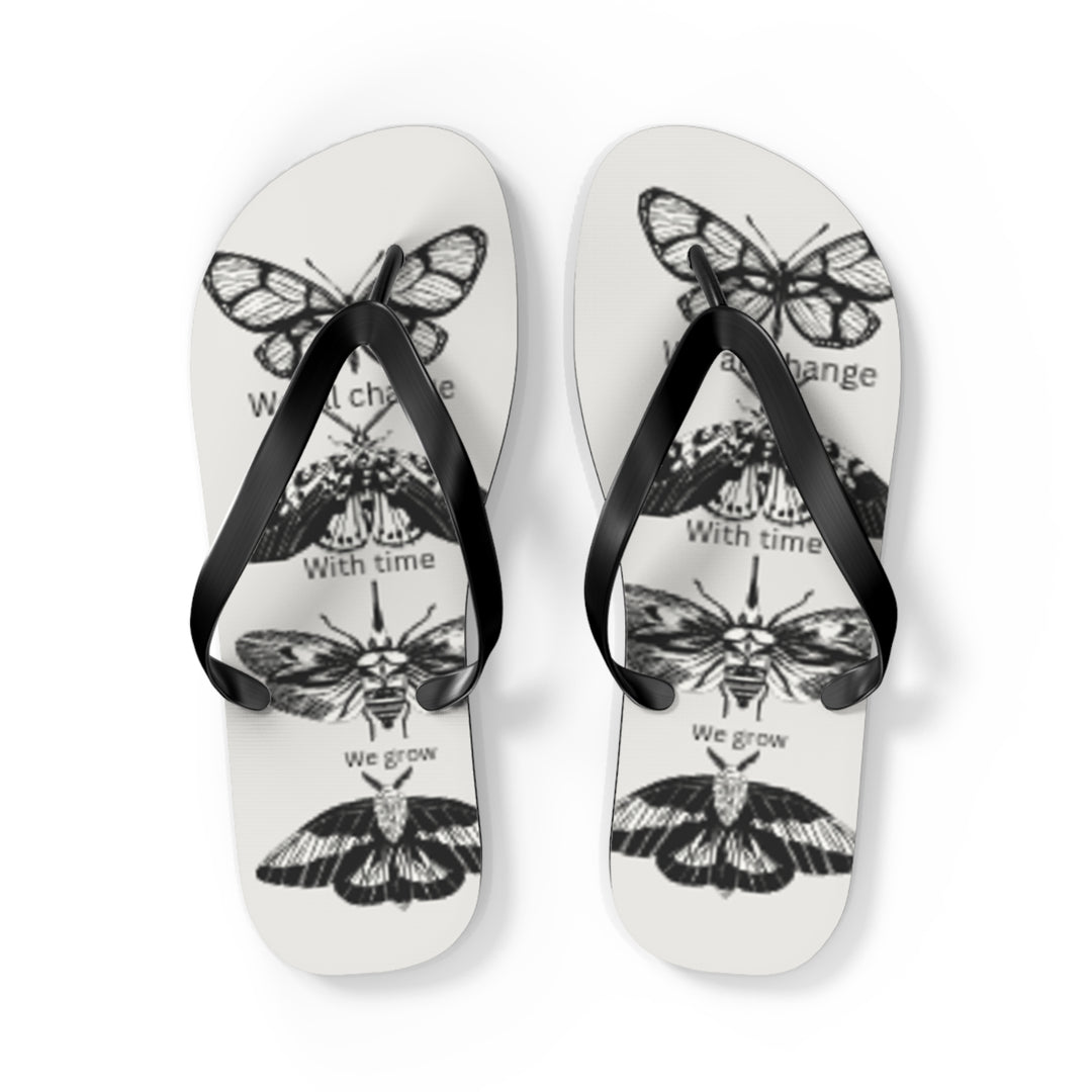 Inspirational Butterfly Flip Flops - Embrace Change and Growth