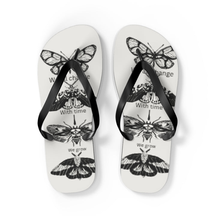 Inspirational Butterfly Flip Flops - Embrace Change and Growth