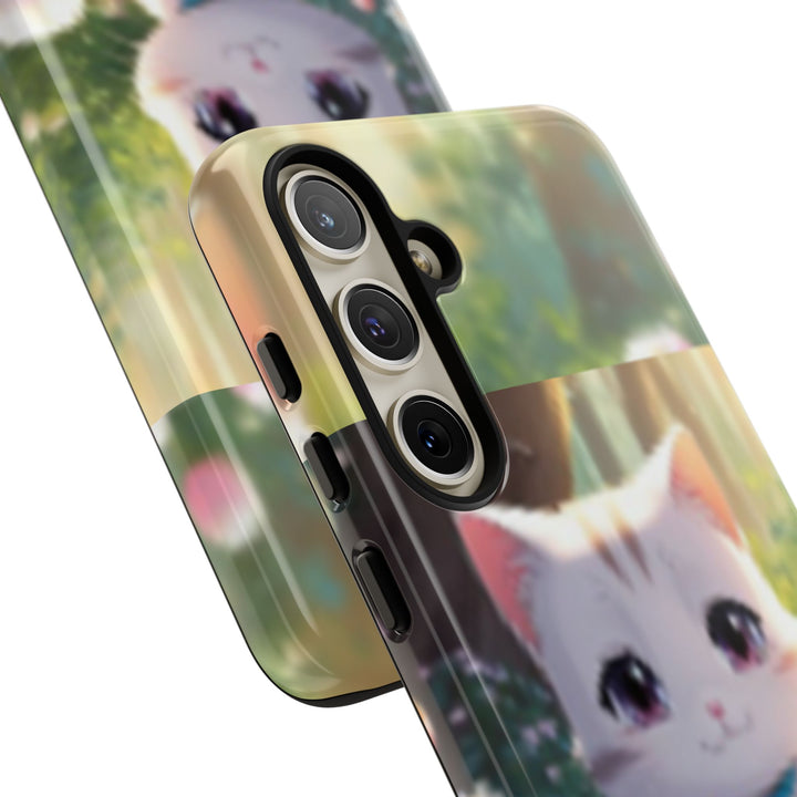 Cute Ai Cat Phone Case - Tough Protection with Floral Design for Cat Lovers