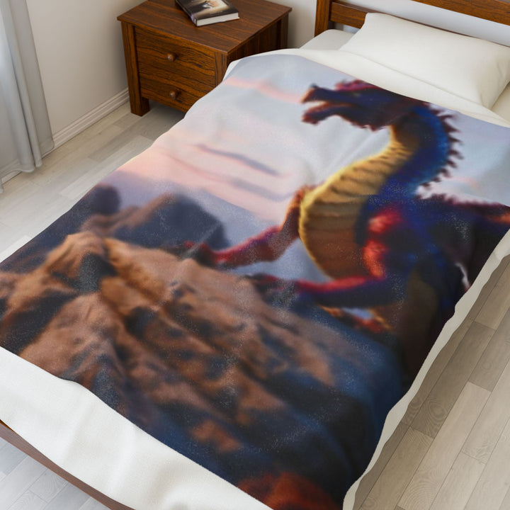 Velveteen Plush Blanket, dragon