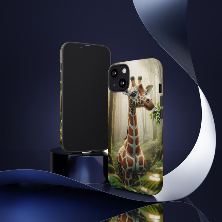Giraffe Tough Phone Case - Cute Animal Design for Nature Lovers