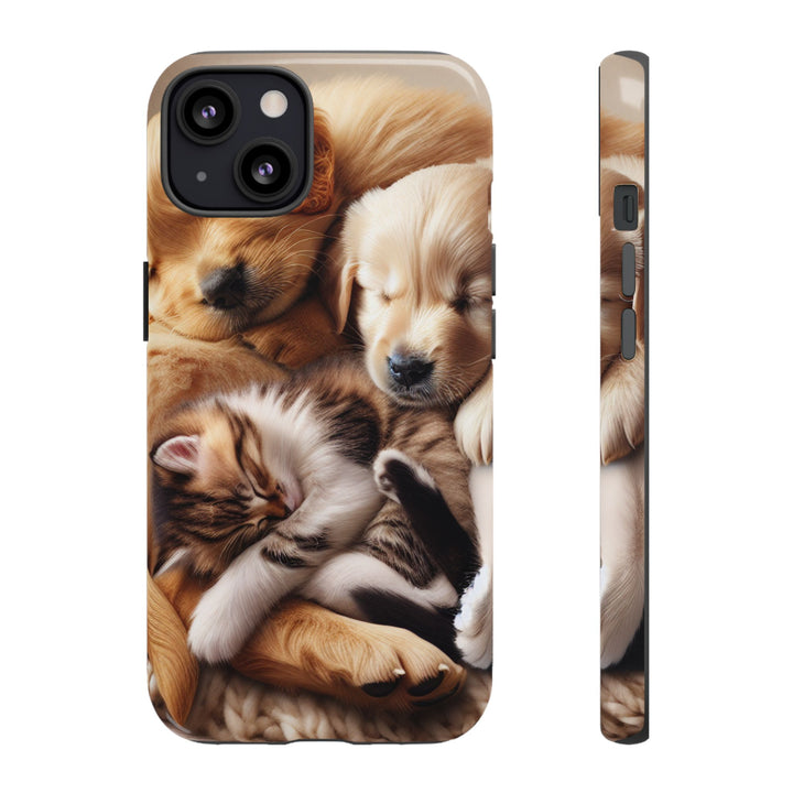 Cute Pets Phone Case - Adorable Dog and Cat Design for Animal Lovers