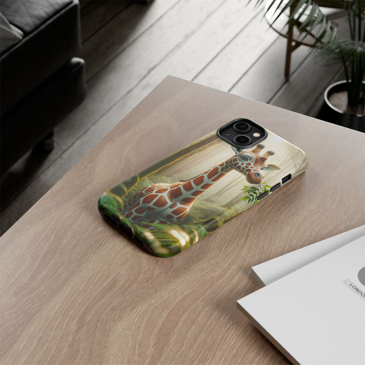 Giraffe Tough Phone Case - Cute Animal Design for Nature Lovers