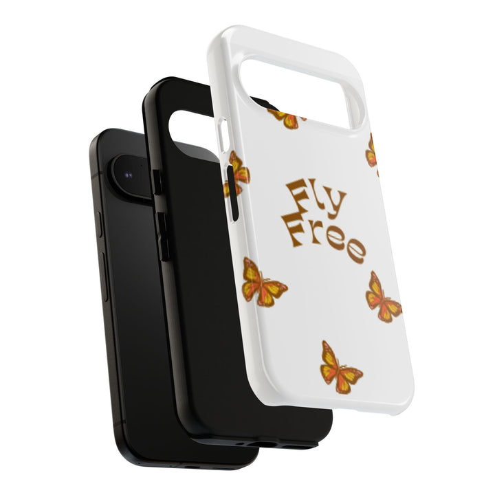Stylish Phone Case | 'Fly Free' Butterfly Design | Unique Tough Cases