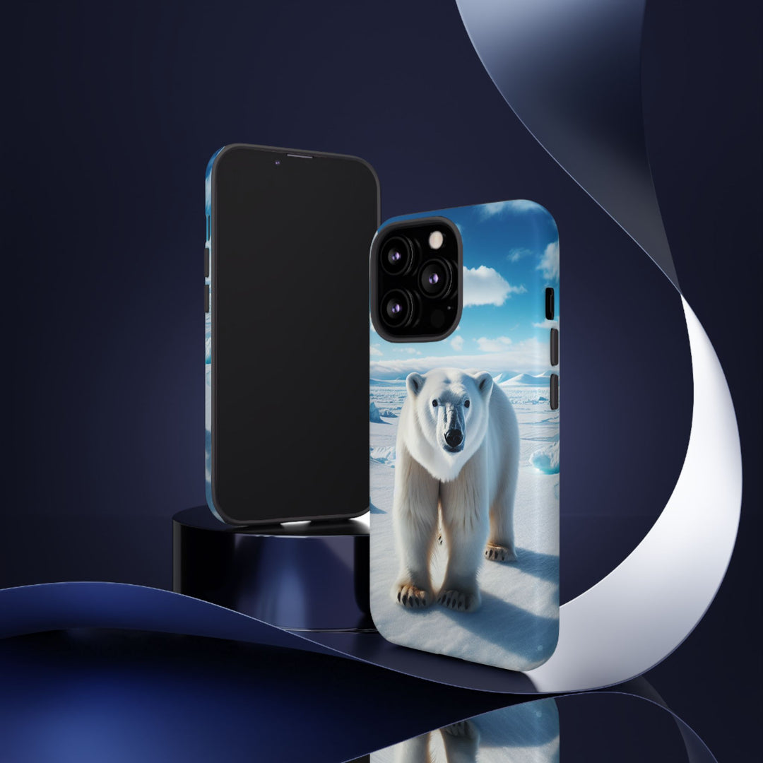 Polar Bear Tough Phone Case - Durable Protector with Arctic Design