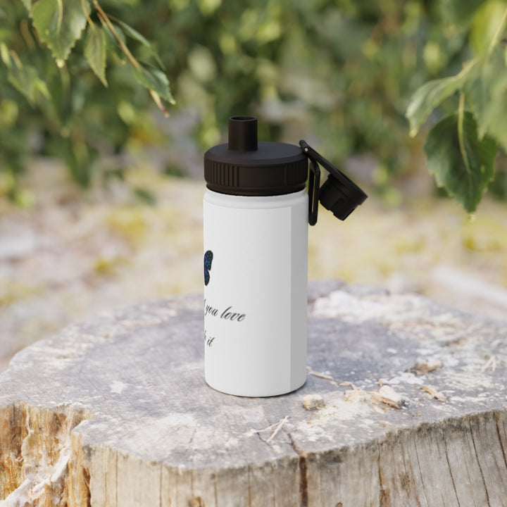 Inspirational Butterfly Water Bottle - Find What You Love and Do It