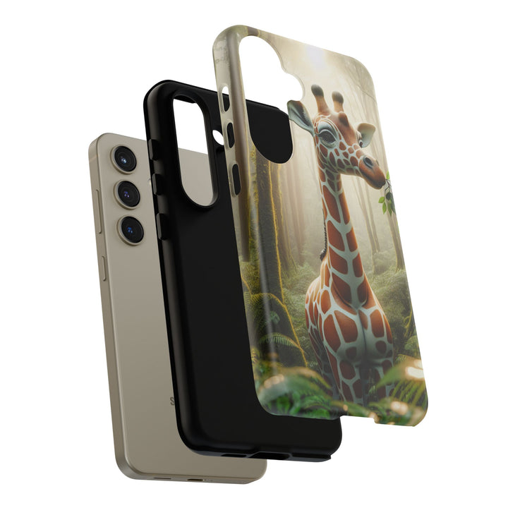 Giraffe Tough Phone Case - Cute Animal Design for Nature Lovers